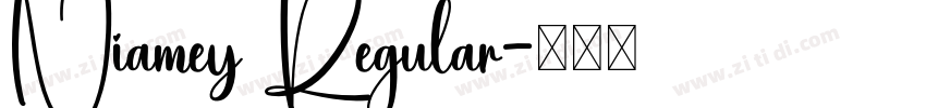 Niamey Regular字体转换